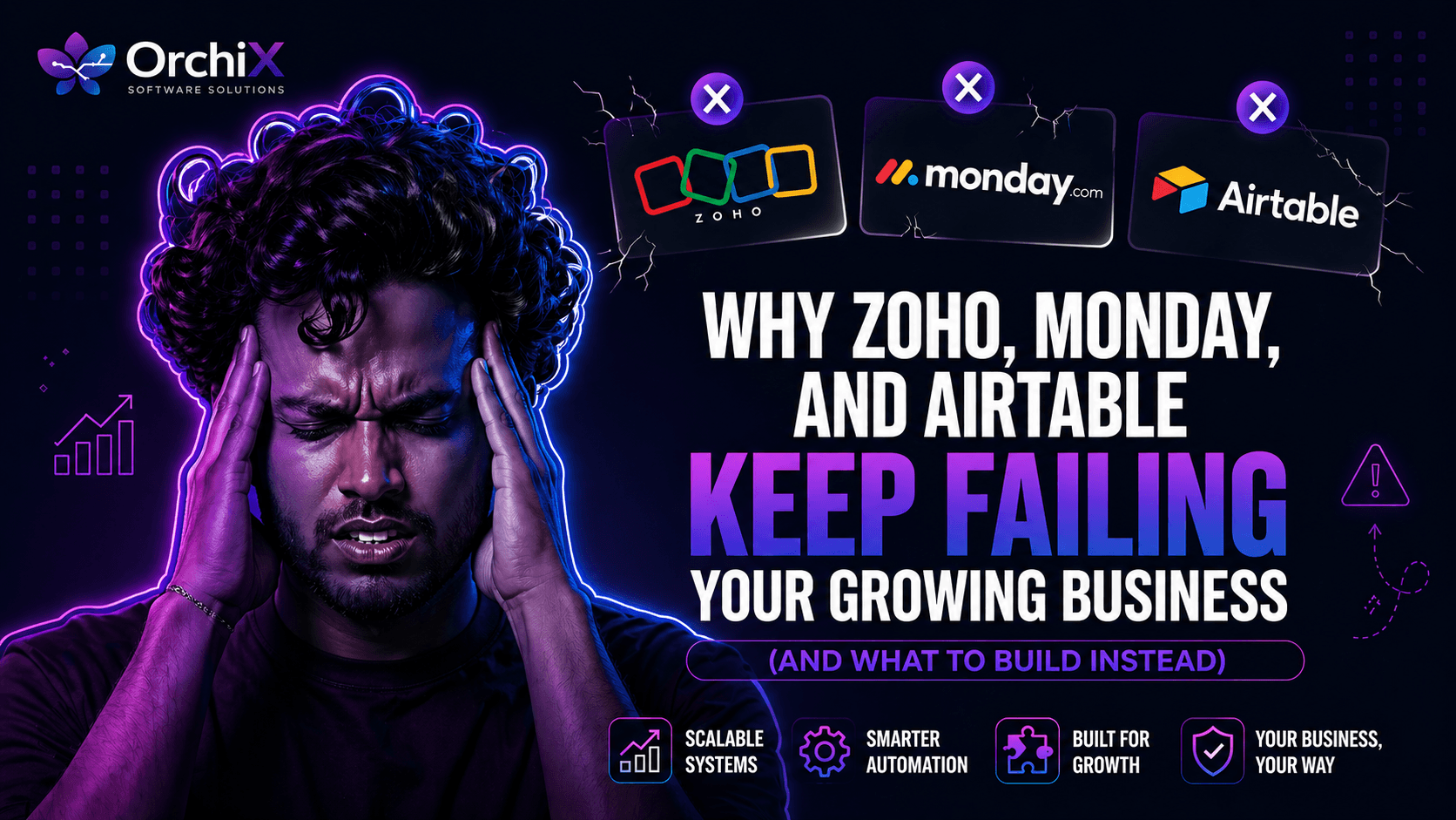 Why Zoho, Monday, and Airtable Keep Failing Your Growing Business (And What to Build Instead)